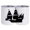 10 oz. White Stainless Steel Short Tumbler Thumbnail