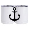 10 oz. White Stainless Steel Short Tumbler Thumbnail