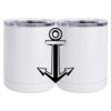 10 oz. White Stainless Steel Short Tumbler Thumbnail
