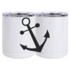 10 oz. White Stainless Steel Short Tumbler Thumbnail