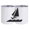 10 oz. White Stainless Steel Short Tumbler Thumbnail