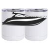 10 oz. White Stainless Steel Short Tumbler Thumbnail