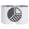 10 oz. White Stainless Steel Short Tumbler Thumbnail