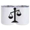 10 oz. White Stainless Steel Short Tumbler Thumbnail
