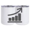 10 oz. White Stainless Steel Short Tumbler Thumbnail