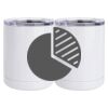 10 oz. White Stainless Steel Short Tumbler Thumbnail