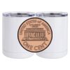 10 oz. White Stainless Steel Short Tumbler Thumbnail