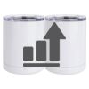 10 oz. White Stainless Steel Short Tumbler Thumbnail
