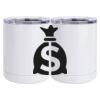 10 oz. White Stainless Steel Short Tumbler Thumbnail