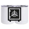 10 oz. White Stainless Steel Short Tumbler Thumbnail