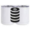 10 oz. White Stainless Steel Short Tumbler Thumbnail