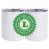 10 oz. White Stainless Steel Short Tumbler Thumbnail