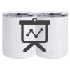 10 oz. White Stainless Steel Short Tumbler Thumbnail