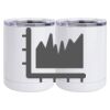 10 oz. White Stainless Steel Short Tumbler Thumbnail