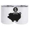10 oz. White Stainless Steel Short Tumbler Thumbnail