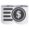 10 oz. White Stainless Steel Short Tumbler Thumbnail