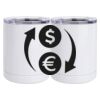 10 oz. White Stainless Steel Short Tumbler Thumbnail