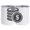 10 oz. White Stainless Steel Short Tumbler Thumbnail
