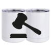 10 oz. White Stainless Steel Short Tumbler Thumbnail