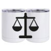 10 oz. White Stainless Steel Short Tumbler Thumbnail