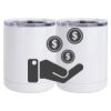 10 oz. White Stainless Steel Short Tumbler Thumbnail
