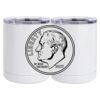 10 oz. White Stainless Steel Short Tumbler Thumbnail