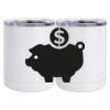 10 oz. White Stainless Steel Short Tumbler Thumbnail