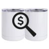 10 oz. White Stainless Steel Short Tumbler Thumbnail
