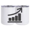10 oz. White Stainless Steel Short Tumbler Thumbnail
