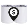 10 oz. White Stainless Steel Short Tumbler Thumbnail