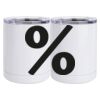10 oz. White Stainless Steel Short Tumbler Thumbnail