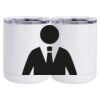 10 oz. White Stainless Steel Short Tumbler Thumbnail