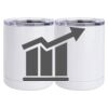10 oz. White Stainless Steel Short Tumbler Thumbnail