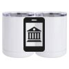 10 oz. White Stainless Steel Short Tumbler Thumbnail