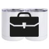 10 oz. White Stainless Steel Short Tumbler Thumbnail