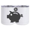 10 oz. White Stainless Steel Short Tumbler Thumbnail