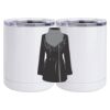 10 oz. White Stainless Steel Short Tumbler Thumbnail
