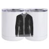 10 oz. White Stainless Steel Short Tumbler Thumbnail