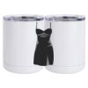 10 oz. White Stainless Steel Short Tumbler Thumbnail