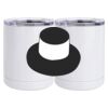 10 oz. White Stainless Steel Short Tumbler Thumbnail
