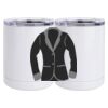 10 oz. White Stainless Steel Short Tumbler Thumbnail