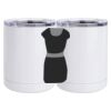 10 oz. White Stainless Steel Short Tumbler Thumbnail