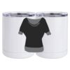 10 oz. White Stainless Steel Short Tumbler Thumbnail