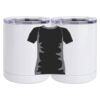 10 oz. White Stainless Steel Short Tumbler Thumbnail