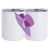 10 oz. White Stainless Steel Short Tumbler Thumbnail
