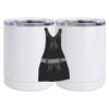 10 oz. White Stainless Steel Short Tumbler Thumbnail