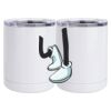 10 oz. White Stainless Steel Short Tumbler Thumbnail