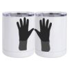 10 oz. White Stainless Steel Short Tumbler Thumbnail