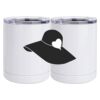 10 oz. White Stainless Steel Short Tumbler Thumbnail
