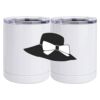 10 oz. White Stainless Steel Short Tumbler Thumbnail